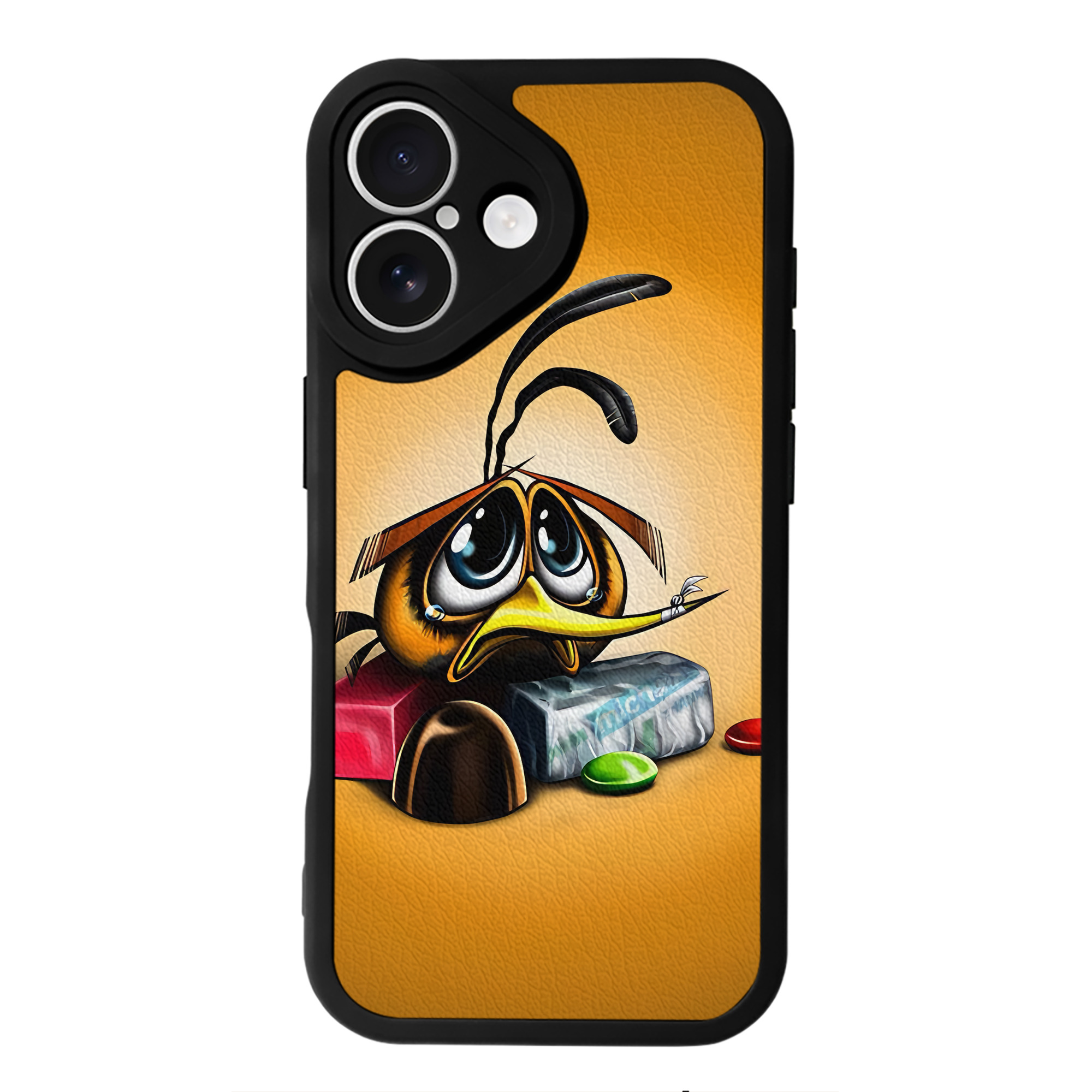 （画像用） Angry Birds アングリーバード 【iPhone 16シリーズ対応】シリコンスマホケース（レザー調） 材質：シリコン
